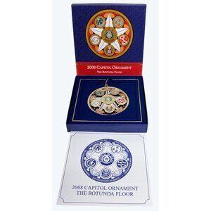 2008 Texas State Capitol Ornament The Rotunda Floor with Box